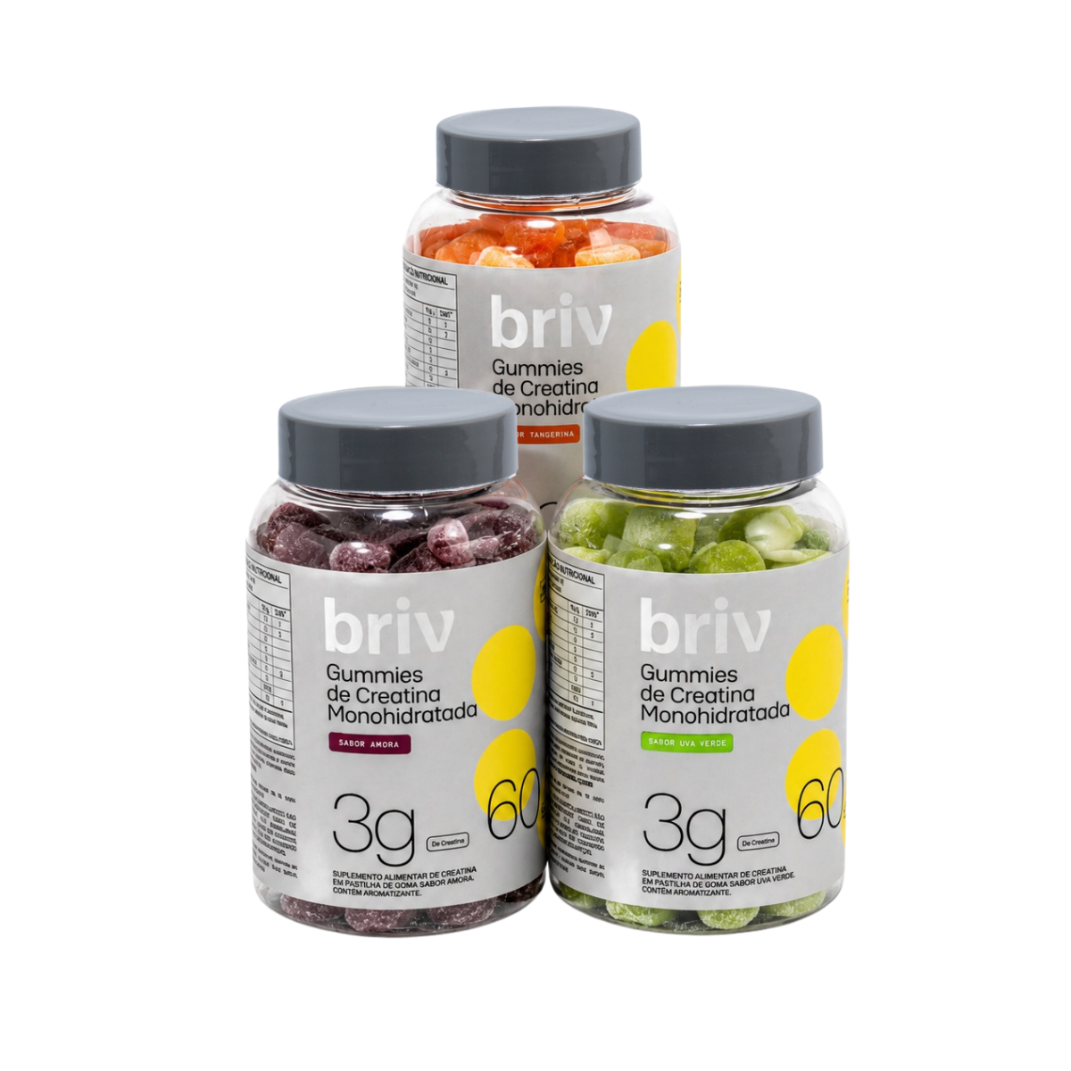 Kit 3 Gummies de Creatina BRIV