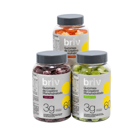 Kit 3 Gummies de Creatina BRIV – 15% OFF