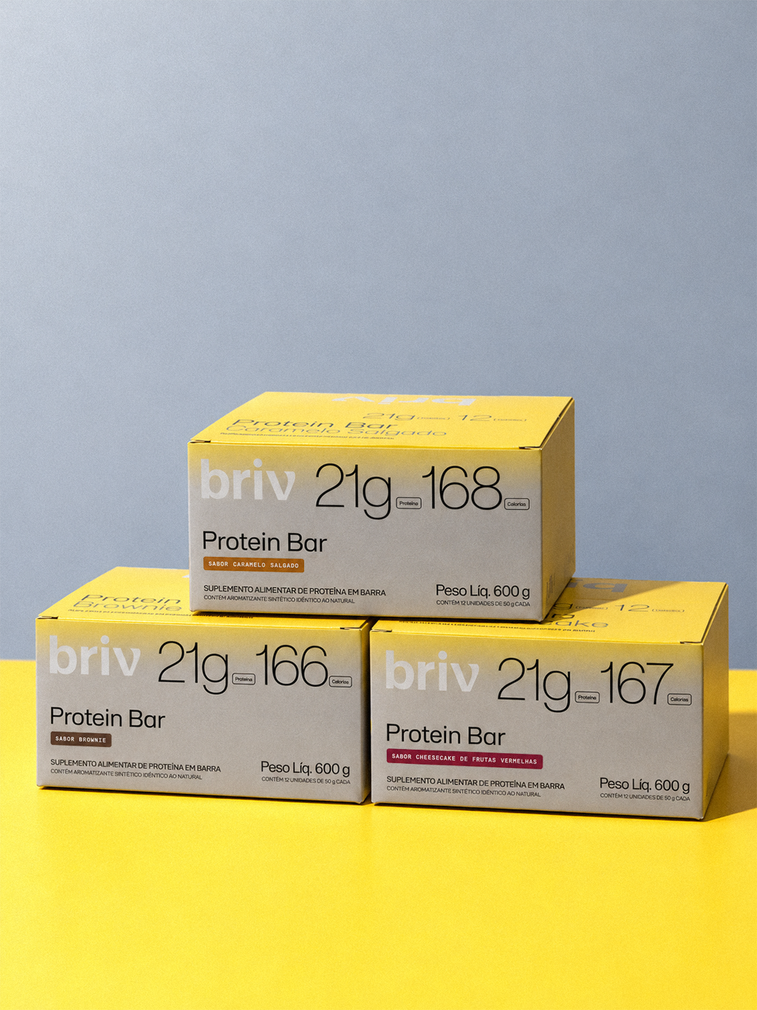 Kit 3 Protein Bars BRIV