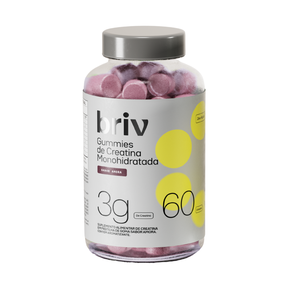 Kit 3 Gummies de Creatina BRIV – 15% OFF